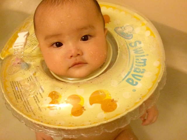 赤ちゃんに熱があるが元気な時のお風呂は？